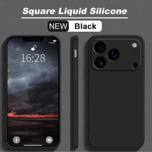 Black Apple iPhone Case - Picture 1 of 6